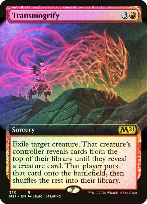 Transmogrify (Extended Art)\nCore Set 2021 - Variants\nSingle\nMagic The Gathering