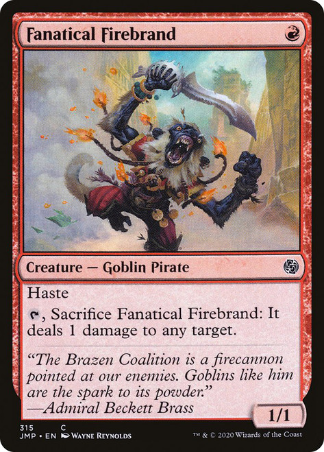 Fanatical Firebrand\nJumpstart\nSingle\nMagic The Gathering