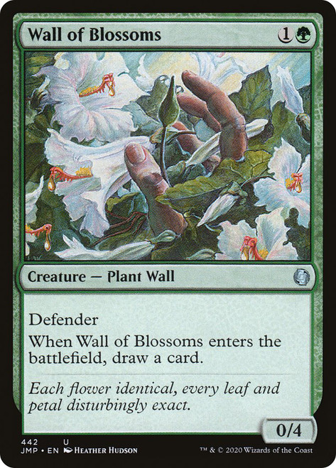 Wall of Blossoms\nJumpstart\nSingle\nMagic The Gathering