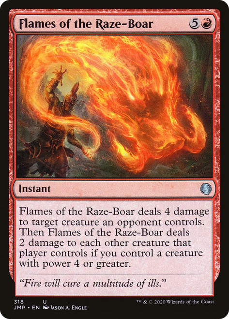 Flames of the Raze-Boar\nJumpstart\nSingle\nMagic The Gathering