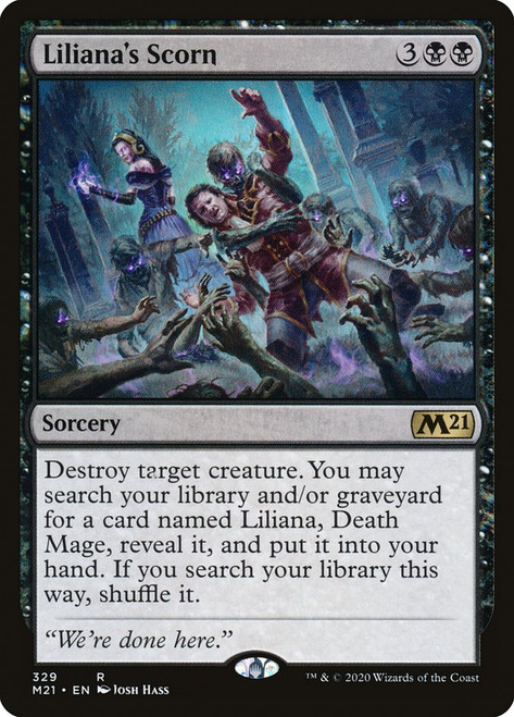 Liliana's Scorn (Planeswalker Deck)\nCore Set 2021\nSingle\nMagic The Gathering