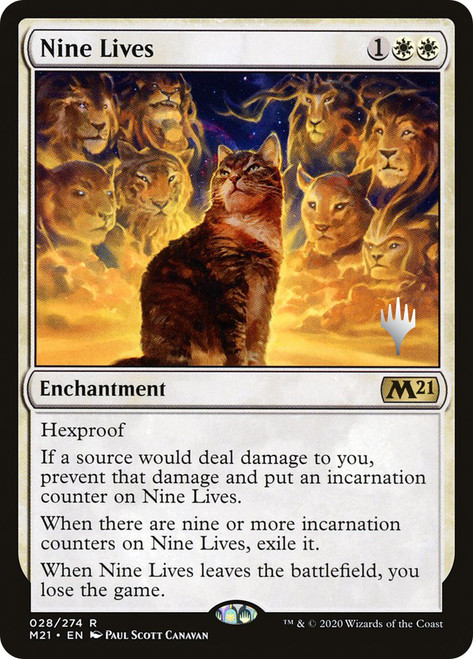 Nine Lives (Promo Pack) (Core Set 2021)\nPromo: Planeswalker Stamped\nSingle\nMagic The Gathering