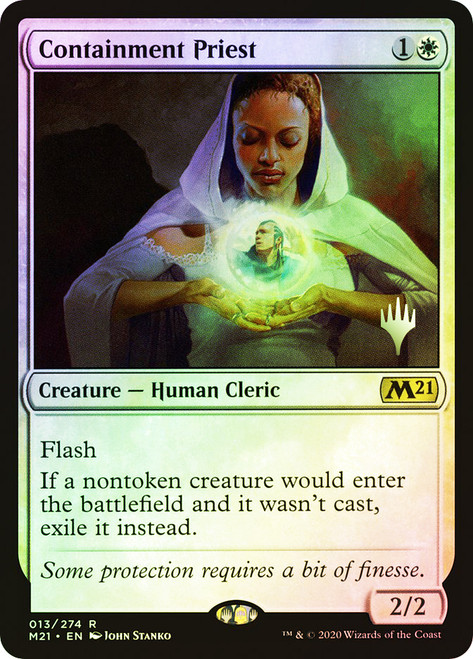 Containment Priest (Promo Pack) (Core Set 2021)\nPromo: Planeswalker Stamped\nSingle\nMagic The Gathering