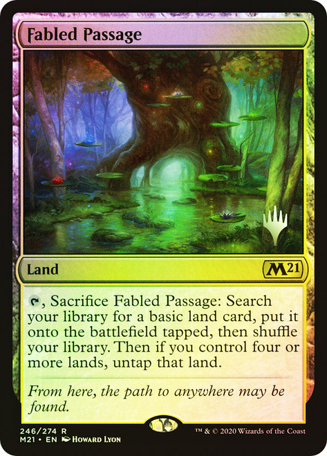 Fabled Passage (Promo Pack) (Core Set 2021)\nPromo: Planeswalker Stamped\nSingle\nMagic The Gathering