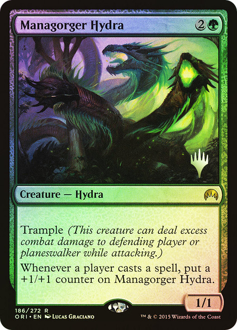 Managorger Hydra (Promo Pack) (Magic Origins)\nPromo: Planeswalker Stamped\nSingle\nMagic The Gathering