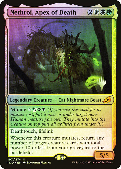 Nethroi, Apex of Death (Promo Pack) (Ikoria: Lair of Behemoths)\nPromo: Planeswalker Stamped\nSingle\nMagic The Gathering