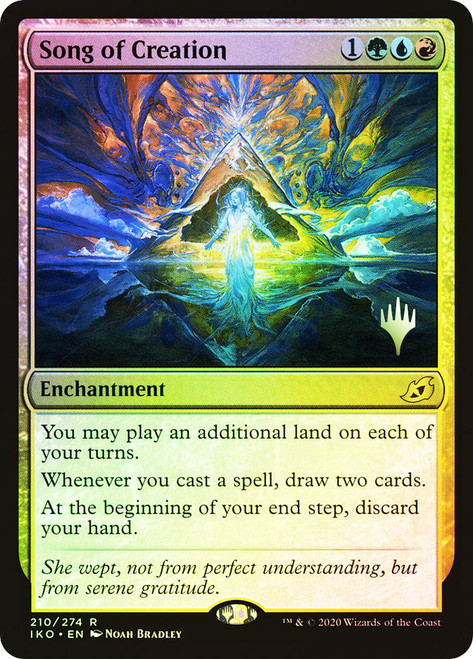 Song of Creation (Promo Pack) (Ikoria: Lair of Behemoths)\nPromo: Planeswalker Stamped\nSingle\nMagic The Gathering