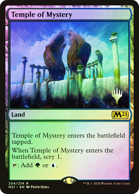 Temple of Mystery (Promo Pack) (Core Set 2021)\nPromo: Planeswalker Stamped\nSingle\nMagic The Gathering