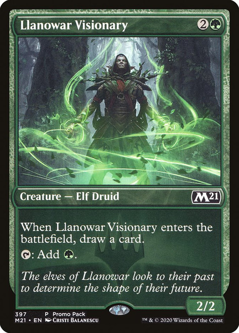 Llanowar Visionary (Promo Pack) (Core Set 2021)\nPromo: General\nSingle\nMagic The Gathering