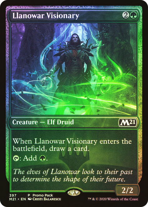 Llanowar Visionary (Promo Pack) (Core Set 2021)\nPromo: General\nSingle\nMagic The Gathering