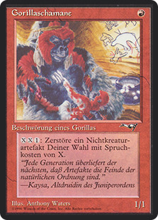 Gorilla Shaman (Facing Right)
Alliances
Single
Magic The Gathering