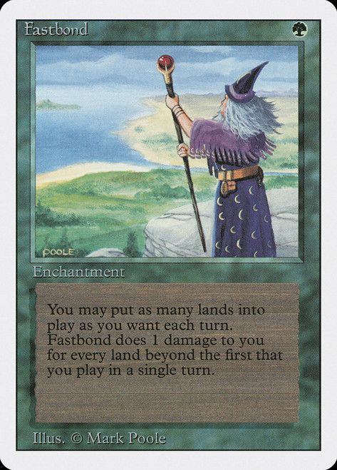 Fastbond\n3rd Edition/Revised\nSingle\nMagic The Gathering