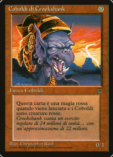 Crookshank Kobolds
Legends
Single
Magic The Gathering