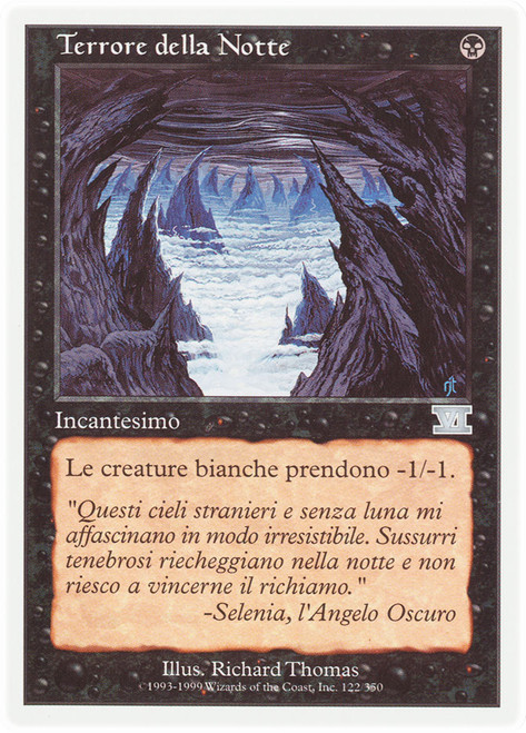 Dread of Night\n6th Edition - Italian\nSingle\nMagic The Gathering