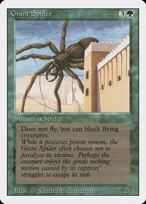 Giant Spider\n3rd Edition/Revised\nSingle\nMagic The Gathering