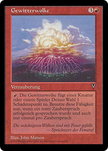 Lightning Cloud
Visions
Single
Magic The Gathering