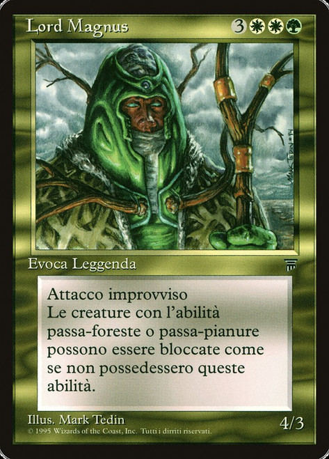 Lord Magnus
Legends
Single
Magic The Gathering