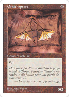 Ornithopter
5th Edition
Single
Magic The Gathering