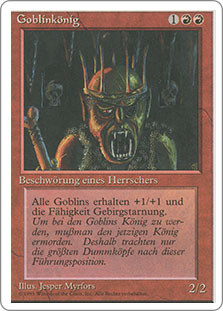 Goblin King
3rd Edition/Revised - German
Single
Magic The Gathering