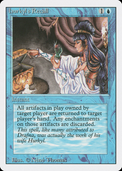 Hurkyl's Recall\n3rd Edition/Revised\nSingle\nMagic The Gathering