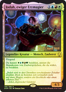 Jodah, Archmage Eternal (Prerelease) (Dominaria)
Promo: Date Stamped
Single
Magic The Gathering