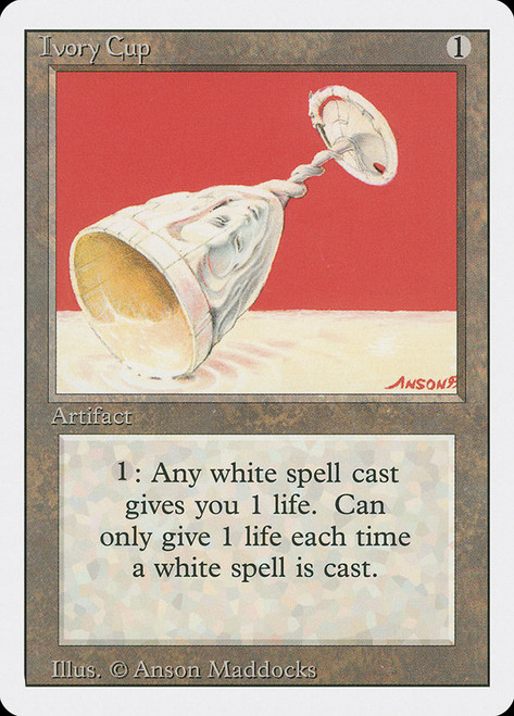 Ivory Cup\n3rd Edition/Revised\nSingle\nMagic The Gathering