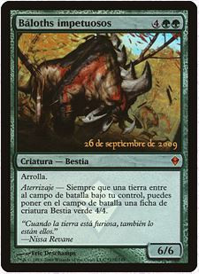 Rampaging Baloths (Prerelease) (Zendikar)
Promo: Date Stamped
Single
Magic The Gathering