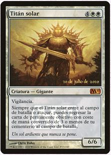 Sun Titan (Prerelease) (Magic 2011 Core Set)
Promo: Date Stamped
Single
Magic The Gathering