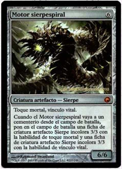 Wurmcoil Engine (Prerelease) (Scars of Mirrodin)
Promo: Date Stamped
Single
Magic The Gathering