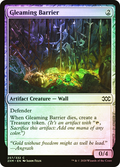 Gleaming Barrier\nDouble Masters\nSingle\nMagic The Gathering