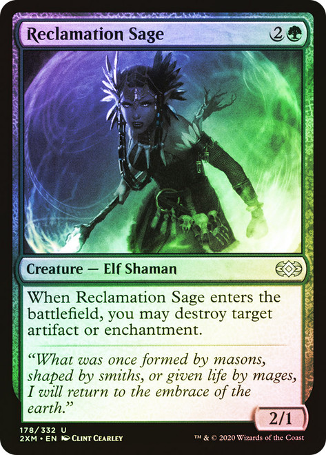 Reclamation Sage\nDouble Masters\nSingle\nMagic The Gathering