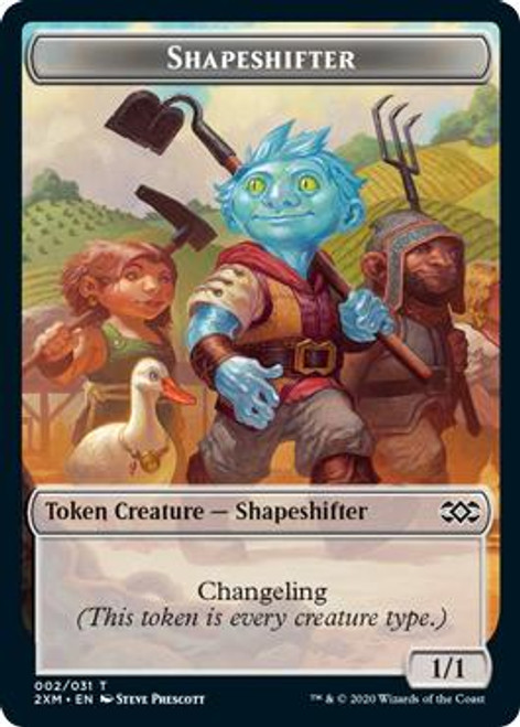 {Shapeshifter Token}\nDouble Masters\nSingle\nMagic The Gathering