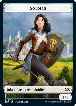{Soldier Token}\nDouble Masters\nSingle\nMagic The Gathering