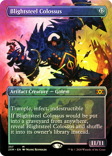 Blightsteel Colossus (Borderless)\nDouble Masters - Variants\nSingle\nMagic The Gathering
