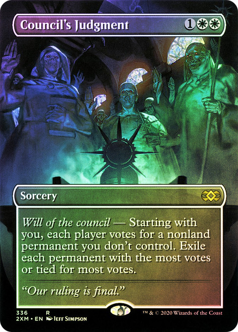 Council's Judgment (Borderless)\nDouble Masters - Variants\nSingle\nMagic The Gathering