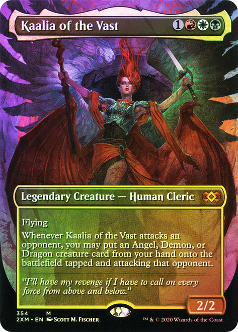 Kaalia of the Vast (Borderless)\nDouble Masters - Variants\nSingle\nMagic The Gathering