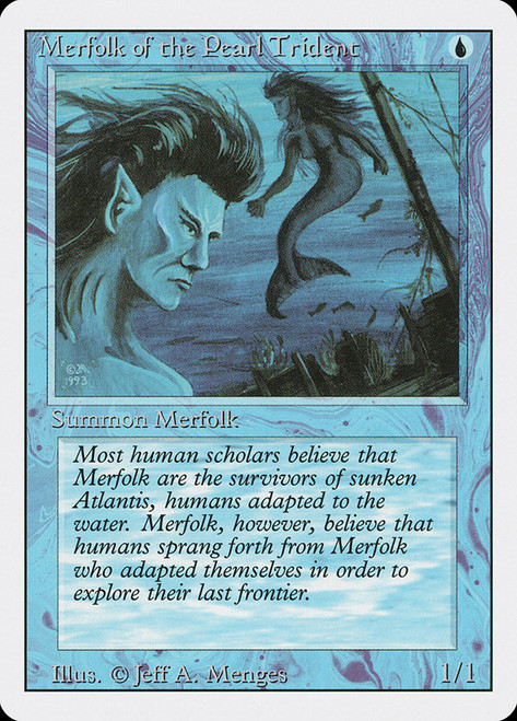 Merfolk of the Pearl Trident\n3rd Edition/Revised\nSingle\nMagic The Gathering