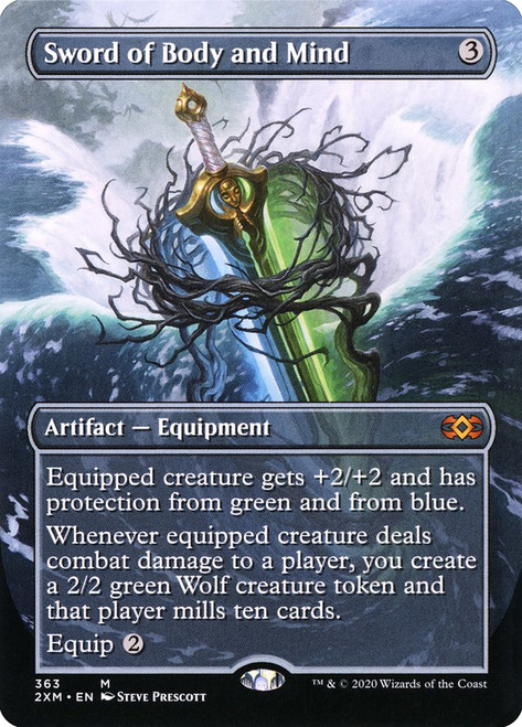 Sword of Body and Mind (Borderless)\nDouble Masters - Variants\nSingle\nMagic The Gathering