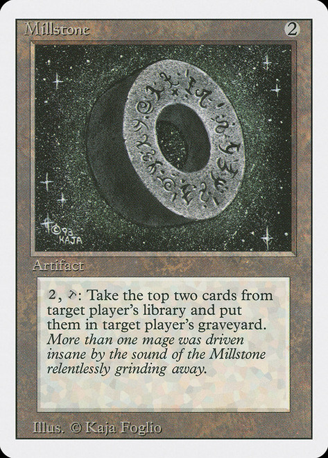 Millstone\n3rd Edition/Revised\nSingle\nMagic The Gathering