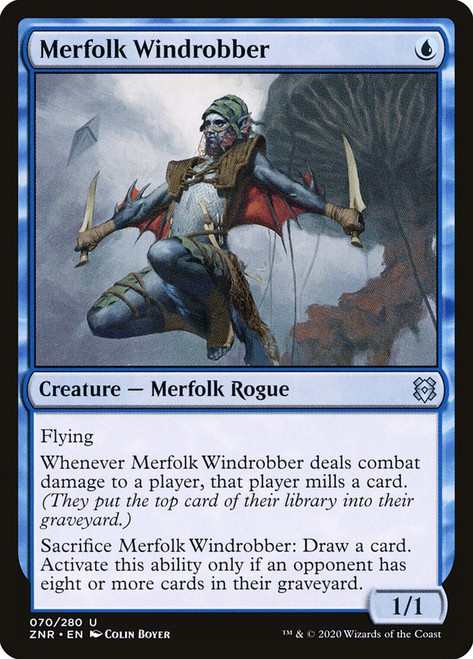 Merfolk Windrobber\nZendikar Rising\nSingle\nMagic The Gathering