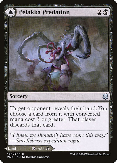 Pelakka Predation // Pelakka Caverns\nZendikar Rising\nSingle\nMagic The Gathering