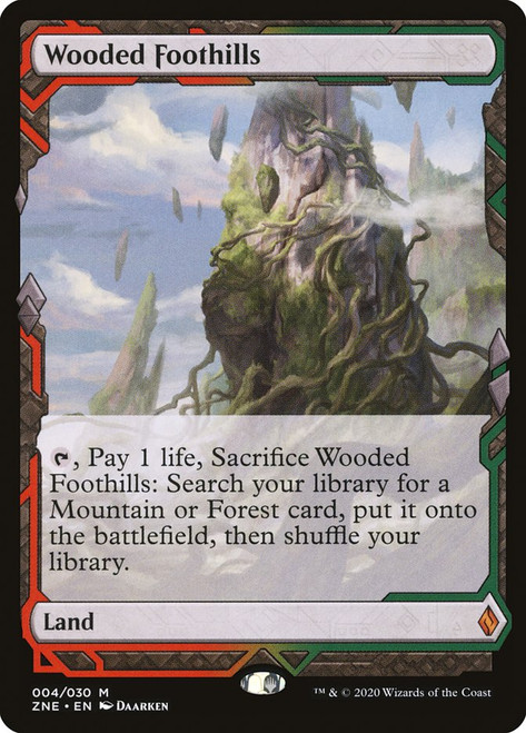 Wooded Foothills\nZendikar Rising Expeditions\nSingle\nMagic The Gathering
