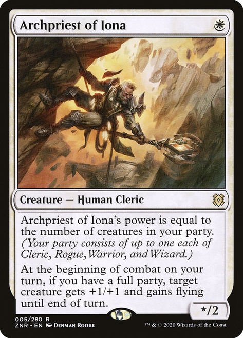 Archpriest of Iona\nZendikar Rising\nSingle\nMagic The Gathering
