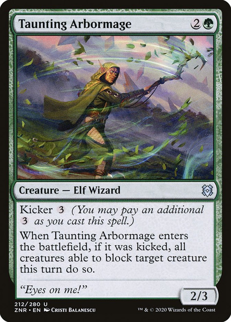 Taunting Arbormage\nZendikar Rising\nSingle\nMagic The Gathering