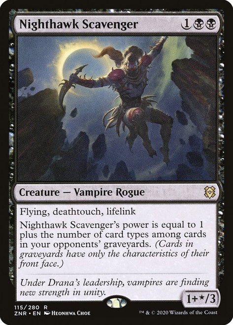 Nighthawk Scavenger\nZendikar Rising\nSingle\nMagic The Gathering