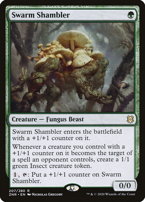 Swarm Shambler\nZendikar Rising\nSingle\nMagic The Gathering