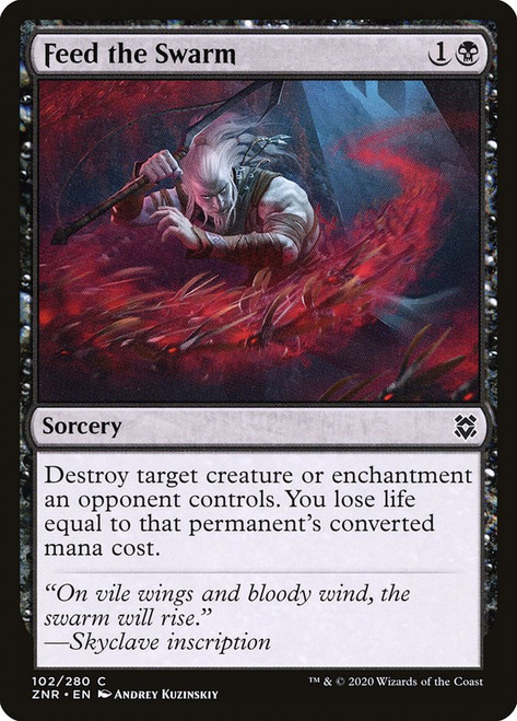 Feed the Swarm\nZendikar Rising\nSingle\nMagic The Gathering