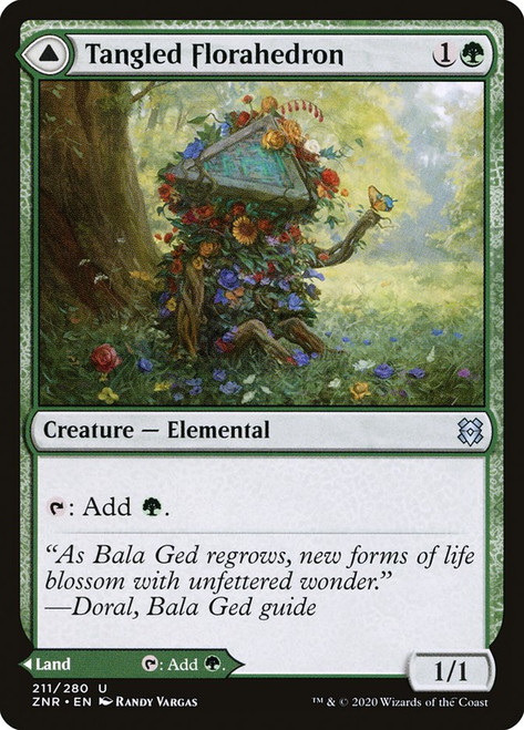 Tangled Florahedron // Tangled Vale\nZendikar Rising\nSingle\nMagic The Gathering