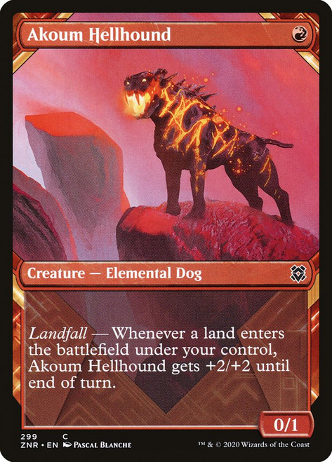Akoum Hellhound (Showcase)\nZendikar Rising - Variants\nSingle\nMagic The Gathering