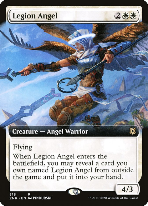 Legion Angel (Extended Art)\nZendikar Rising - Variants\nSingle\nMagic The Gathering
